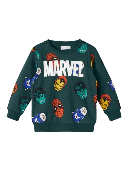 NAME IT Niks Marvel Sweatshirt Sea Moss